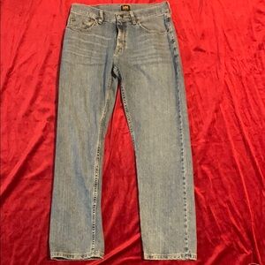 Lee Vintage 90s Medium Blue Wash Relaxed Fit/Straight Leg Men’s Jeans Size 31x29